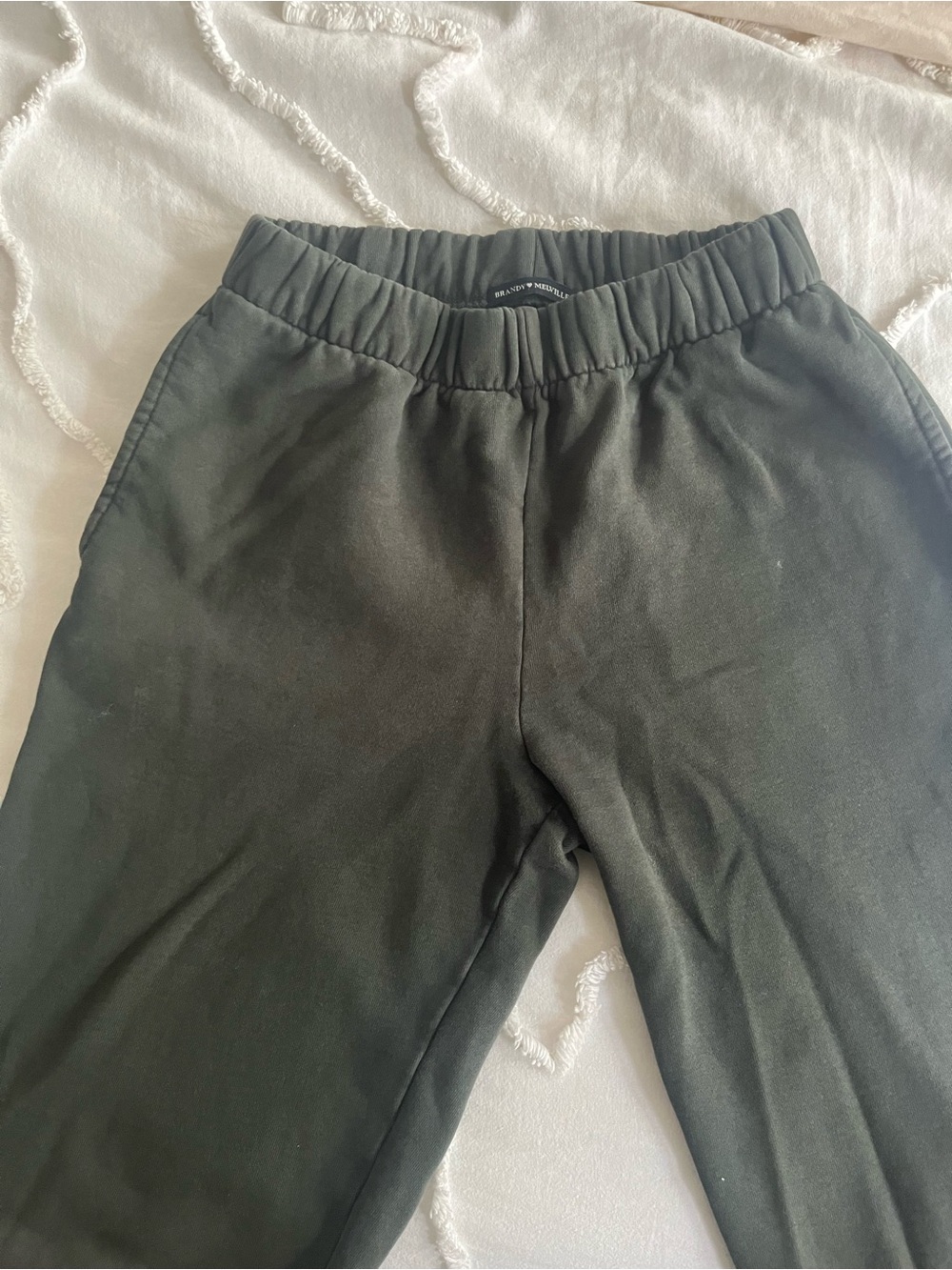 Brandy Melville Dark Green Sweatpants
